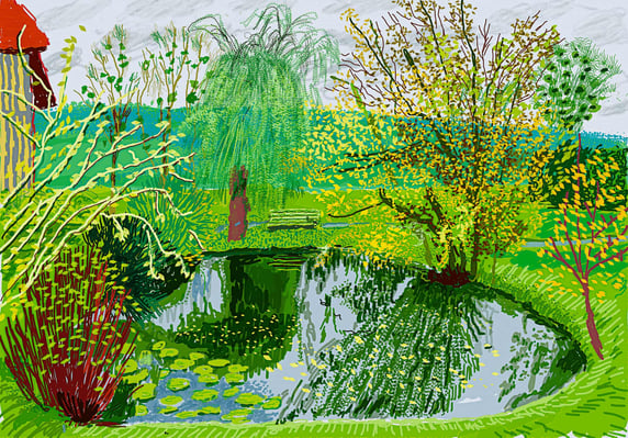 No. 599, 1 November 2020, iPad painting by David Hockney. Photograph © David Hockney