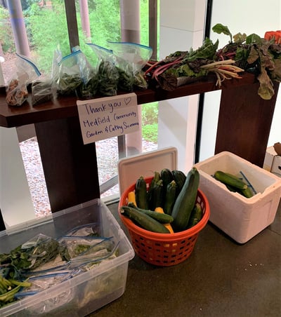Our community gardens produce at Wellesley Colleges Office of Residential Life