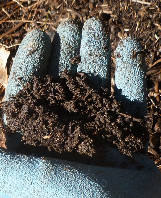 Soil that is dry enough for planting will crumble like chocolate cake